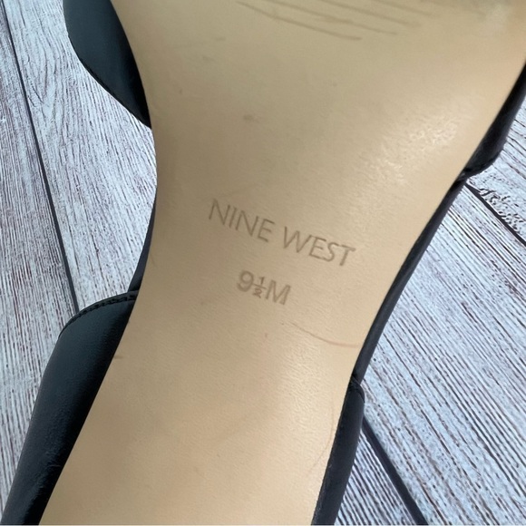 Nine West Black Heels Shoes 9.5 - Picture 6 of 6